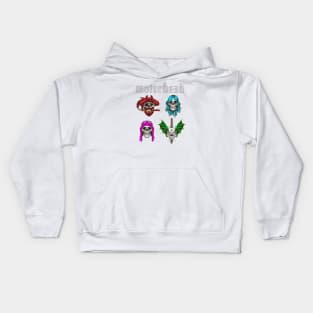 rainbow head skull Kids Hoodie